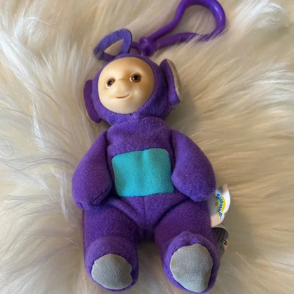 Teletubbies Plush Clip-On Set - Red, Green, Purple - Picture 4 of 6